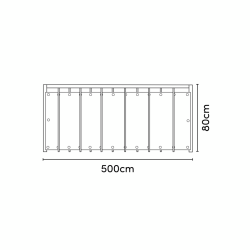 Altan Sejl 500 x 80 cm
