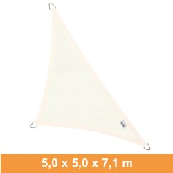 Coolfit solsejl 5,0 x 5,0 x 7,1 m Triangel 90 grader