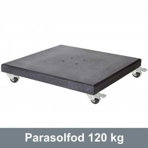 Parasolfod 120 kg i Granit med hjul