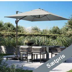 Hngeparasol Voyager T1 2,5 x 2,5 m med Fod og overtrk