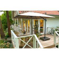 Hngeparasol Voyager T2 2,7 x 2,7 m med Fod og overtrk