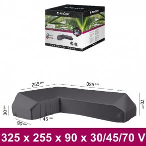 Overtrk til L formet loungest 325 x 255 x H30/45/70 venstre
