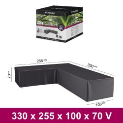Overtrk til L formet loungest 330 x 255 x 100 x 70 venstre