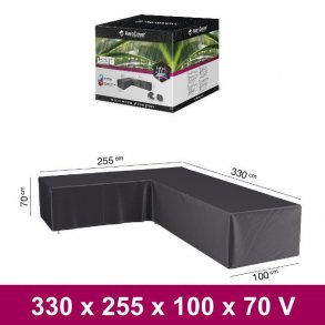 Overtrk til L formet loungest 330 x 255 x 100 x 70 venstre